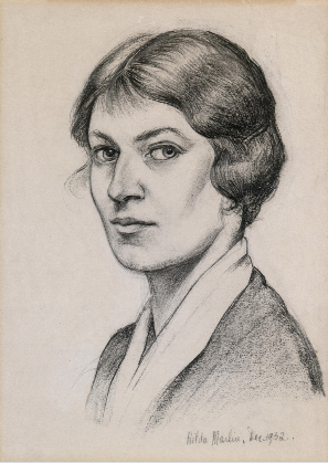 Sketch portrait of Hilda