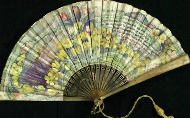 Hand painted fan